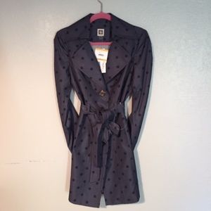 Anne Klein Trench Button Down Coat